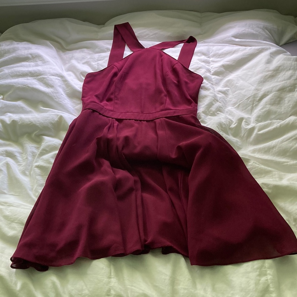 Lulu’s cross neck dress